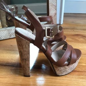 Shï cork high heels